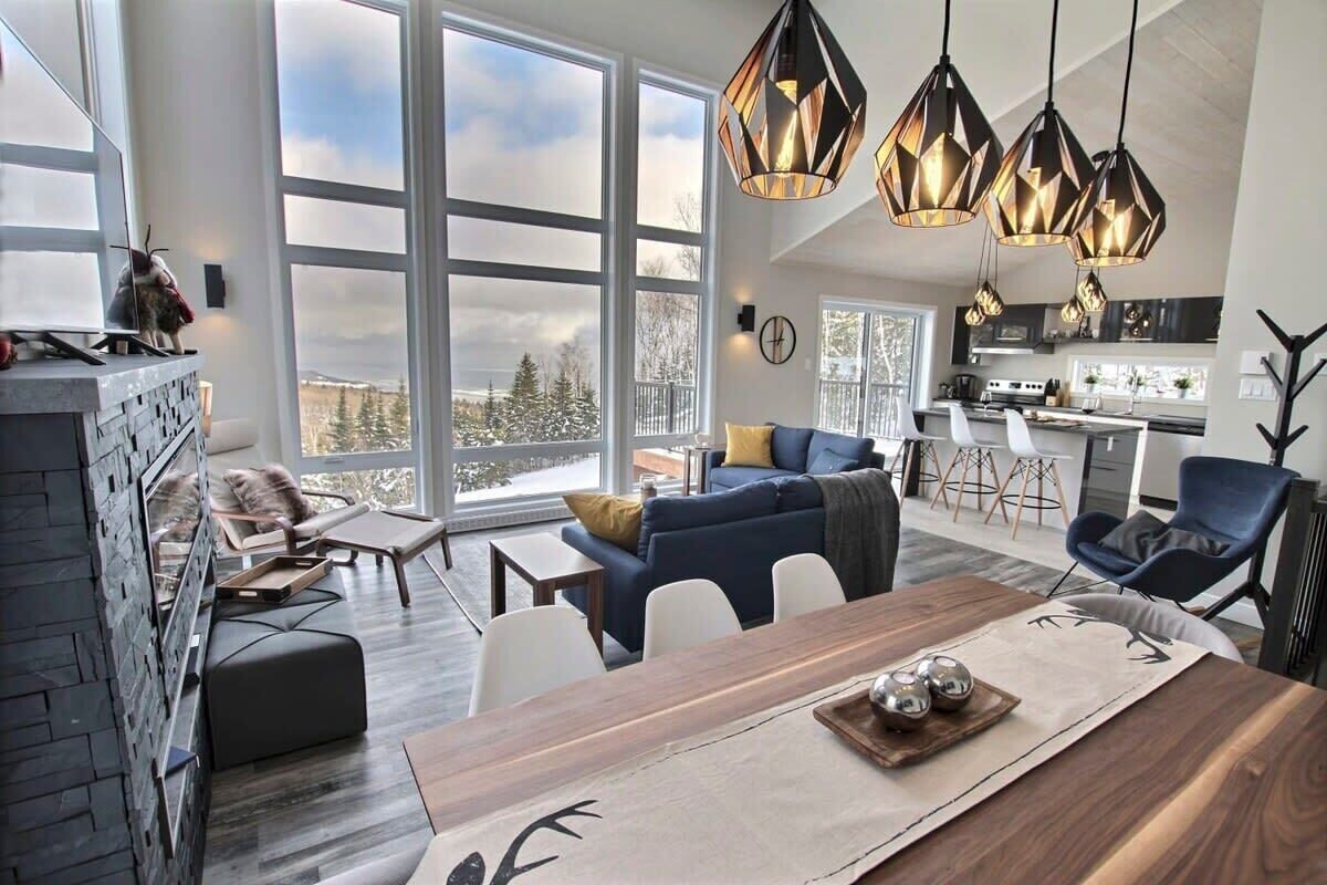 TV, fireplace, video games