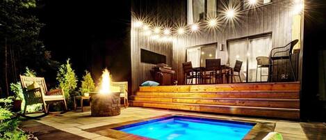 屋外ダイニングエリア