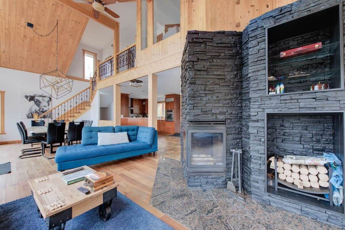 TV, fireplace, video games, Netflix