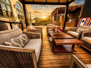 Terrace/patio - Private Resort, Multiple Houses. 48 guests. Expandable. (San Diego)
