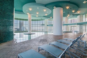 Indoor pool, a heated pool