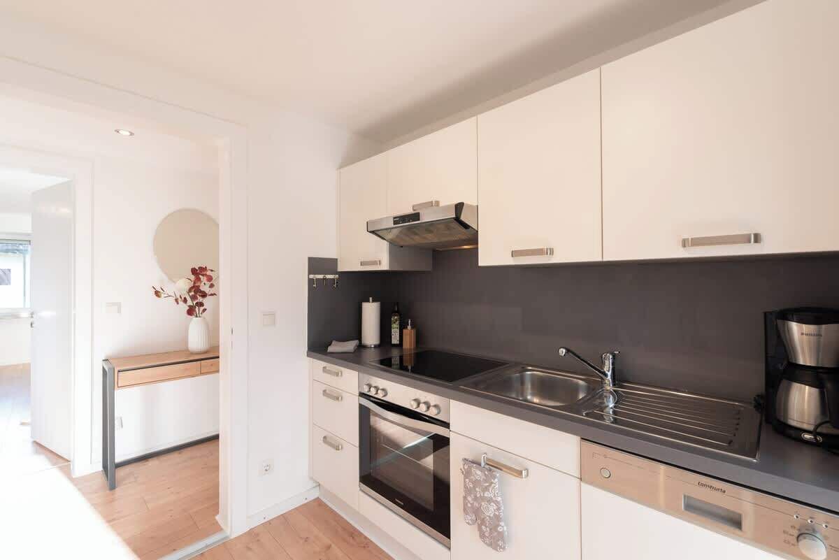 Fridge, oven, stovetop, dishwasher