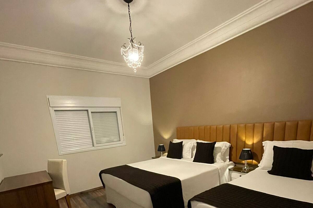 Desk, free WiFi, bed sheets