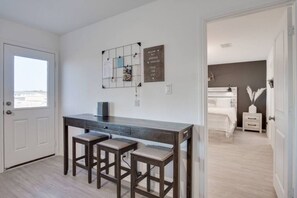 Desk, iron/ironing board, travel cot, WiFi
