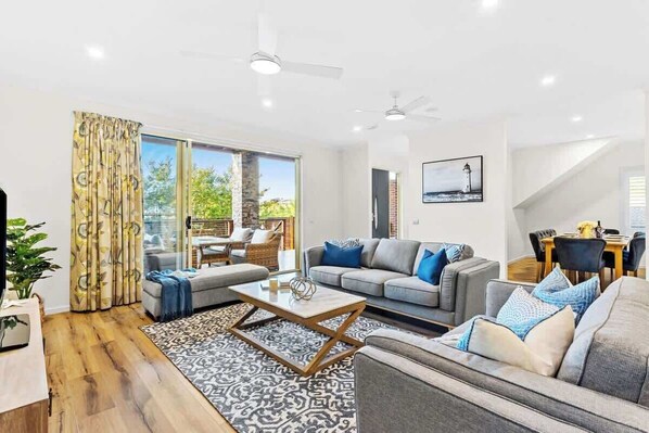 TV, video games, books, offices