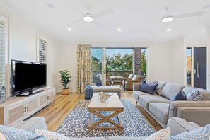 TV, video games, books, offices