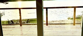 Waterfront Family Cottage with Private Beach and Hot Tub