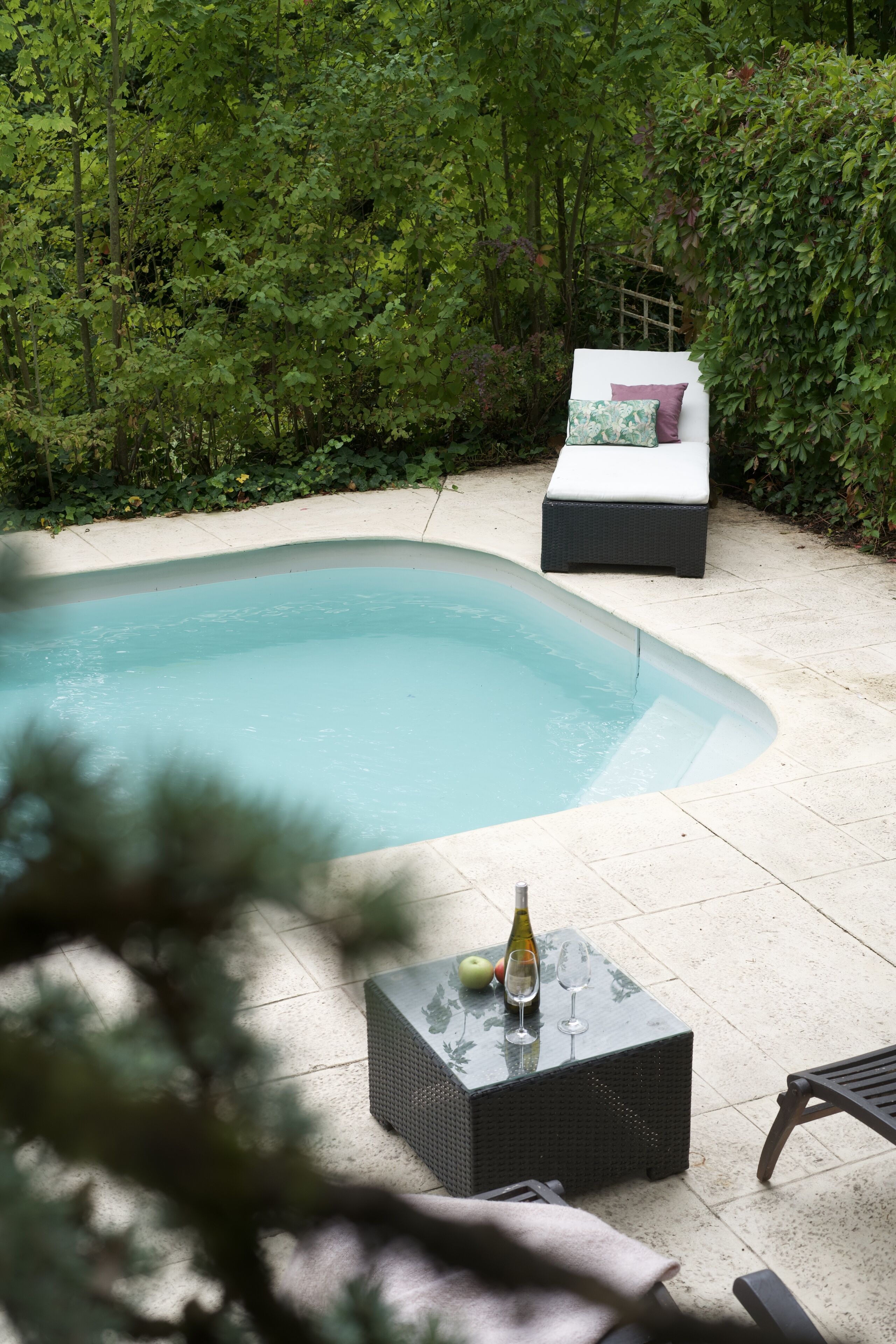 Piscine extérieure, piscine chauffée