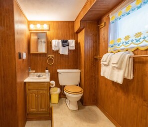 Combined shower/bathtub