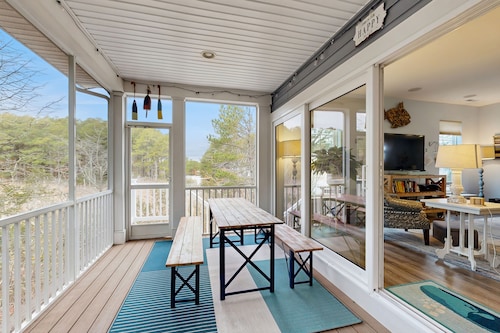 The Sanctuary home near the beach with private pool, pond views, grill, porch