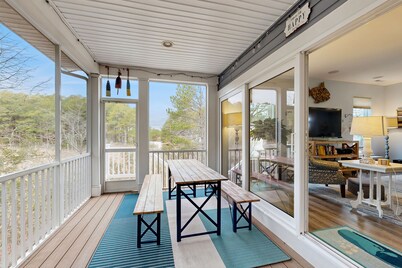 The Sanctuary home near the beach with private pool, pond views, grill, porch