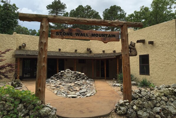 Exterior - Home with a hot tub, fireplace, firepit, & washer/dryer (Eureka Springs)