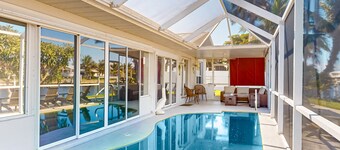 Beautiful waterfront home with pool, game room, & dog-friendly