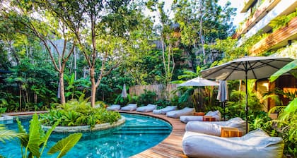 Nature-inspired studio with balcony, kitchenette, & pools - near beach