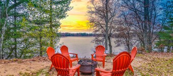 Recreational lakefront home w/ private dock, trails access, & washer/dryer