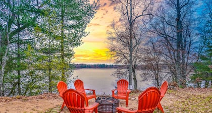 Recreational lakefront home w/ private dock, trails access, & washer/dryer