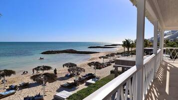 Sun loungers, beach towels