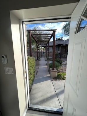 Front door to guest house