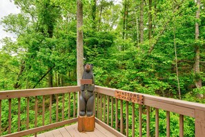 Property grounds - Kaylee's Kabin is a 2BR 2B log cabin located in Valle Crucis. Peaceful, private and pet friendly (Vilas)