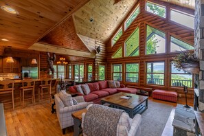 Télévision, cheminée