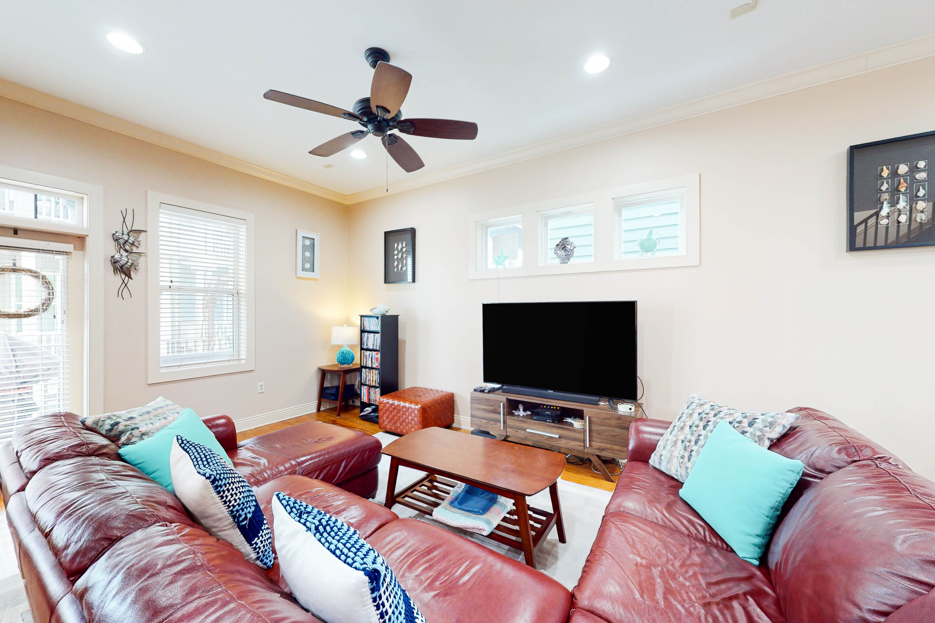 Dog-friendly home with balconies, foosball, pool access, & W/D - steps to beach