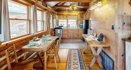 Historic dog-friendly cabin overlooking Lake Lucerne with deck & great views