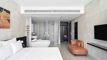 Premium bedding, minibar, in-room safe, desk