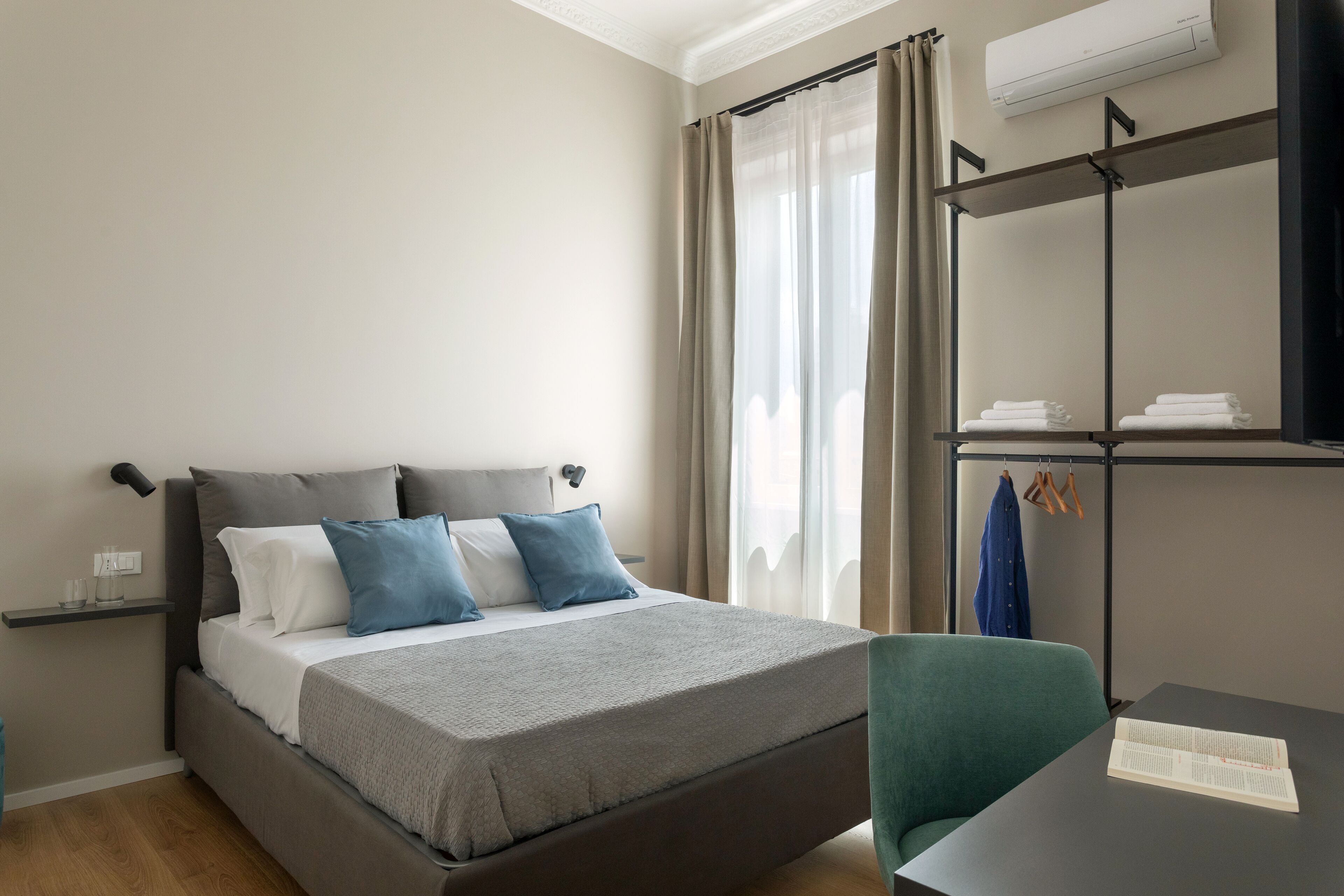 5 habitaciones, escritorio, insonorización y wifi 