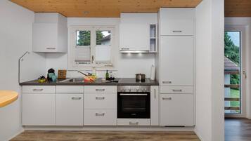Fridge, oven, dishwasher, toaster