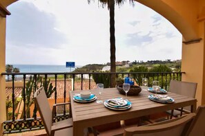 Outdoor dining - Ref: 245 Modern apartment in Mijas/Fuengirola with sea views in popular family resort (Fuengirola)