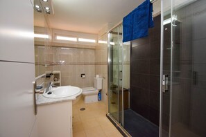 Shower, hair dryer