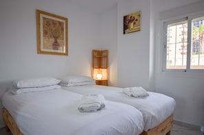 2 bedrooms, iron/ironing board