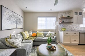 Smart TV, fireplace, printers