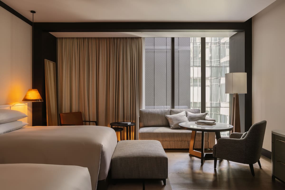 豪華雙床房 | 意大利 Frette 床單、高級寢具、羽絨被、特厚豪華床墊