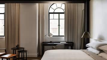 Frette Italian sheets, premium bedding, down duvets, pillow-top beds
