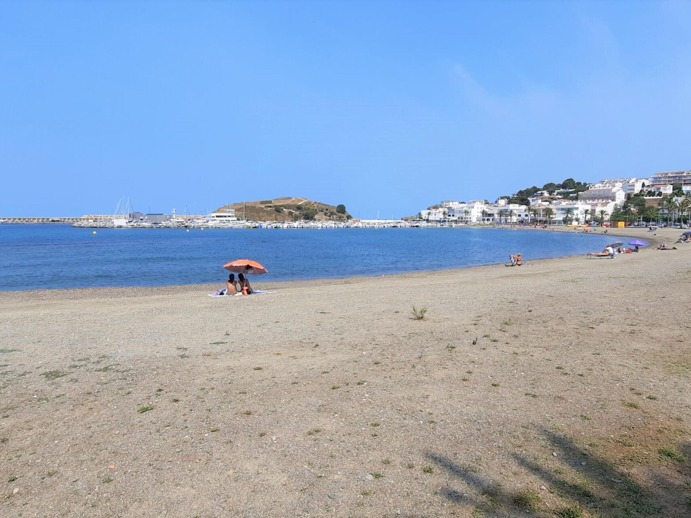 Vlak bij het strand