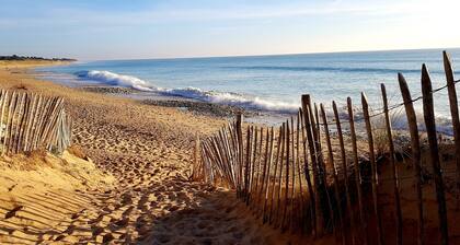 BAMBOU *** studio with garden and parking