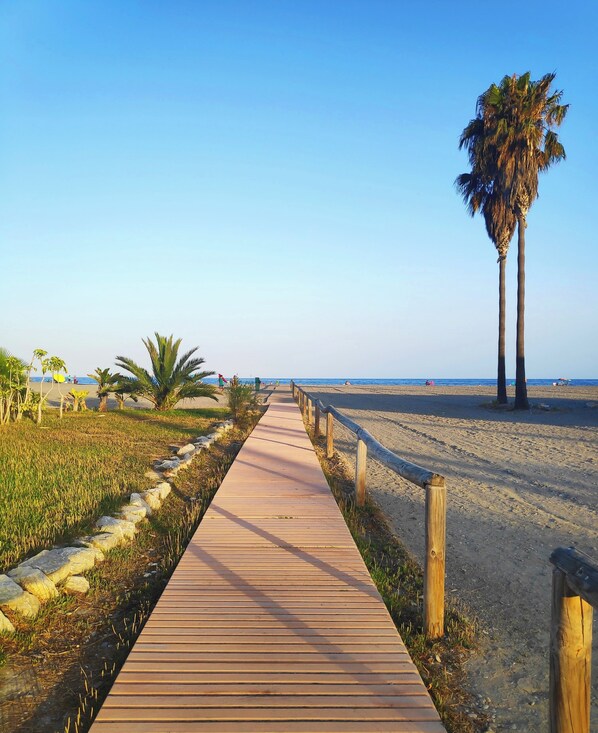 Beach nearby, beach towels
