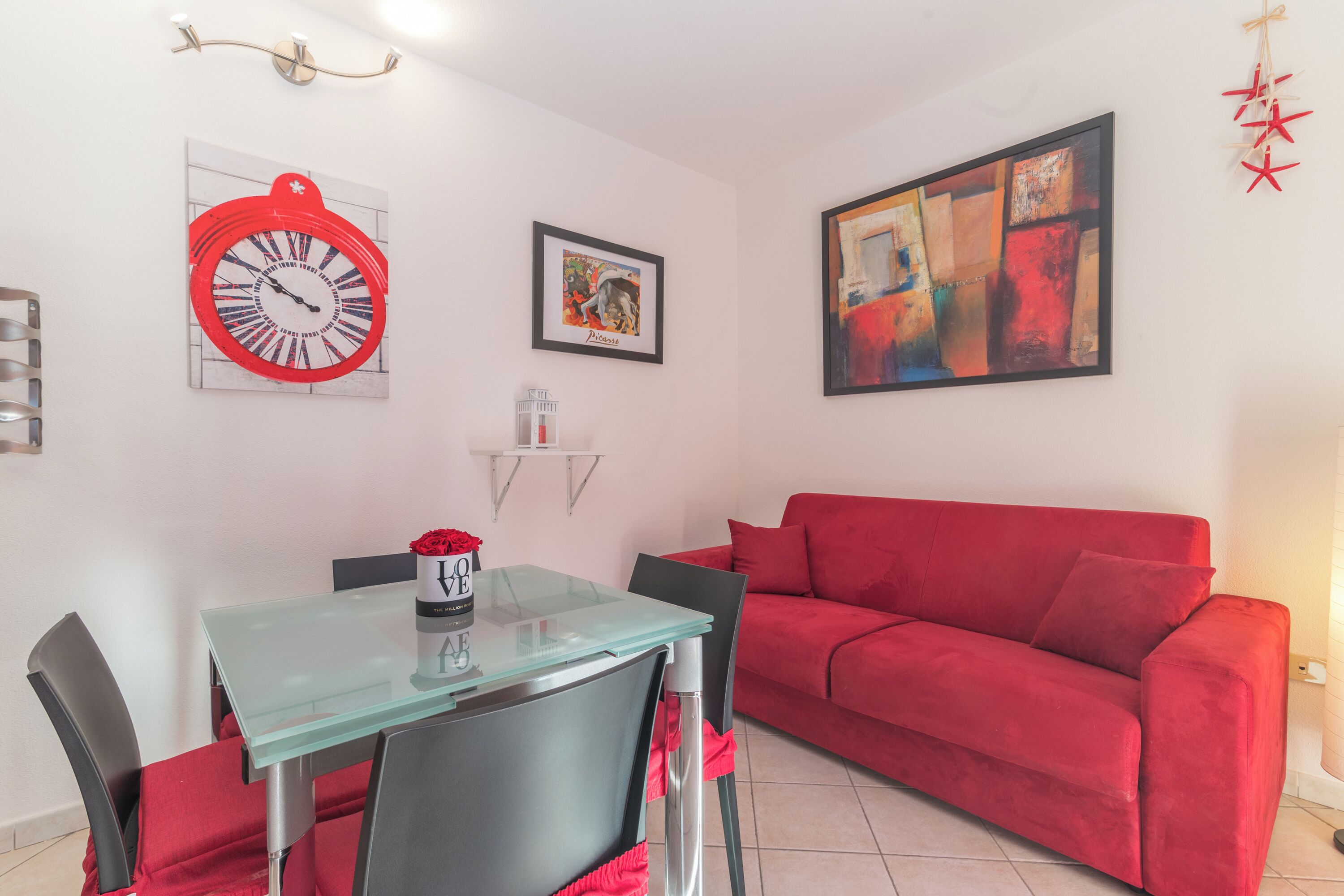 Standard Apartment, Multiple Bedrooms (Bilocale Via Rossini Few Min From The) | Living area | 21-inch flat-screen TV with cable channels