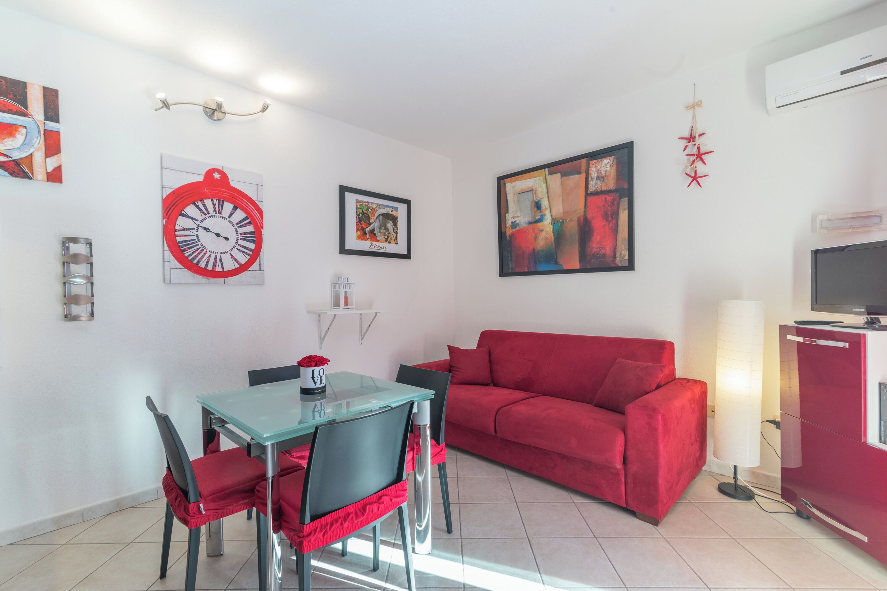 Standard-Apartment, Mehrere Schlafzimmer (Bilocale Via Rossini Few Min From The) | Wohnbereich