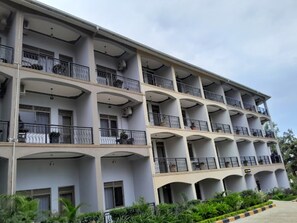 Individually decorated, individually furnished, desk, laptop workspace - Silverback Hotel (Mbarara)