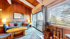 Smart TV, caminetto, lettore DVD, studio