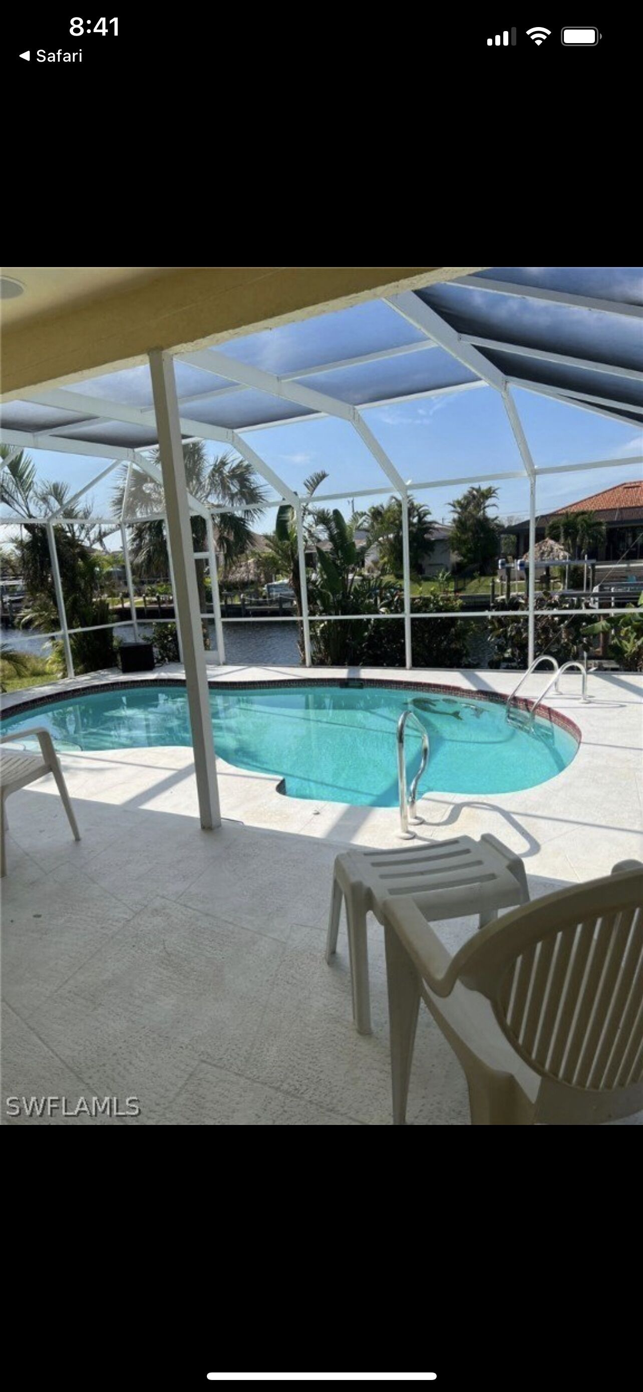 Special Summer Rental Rates Available NOW!! Three Bedroom with a Pool & Canal