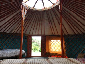 Romantic Tent | Bed sheets - Inch Hideaway Eco Glamping (Whitegate)