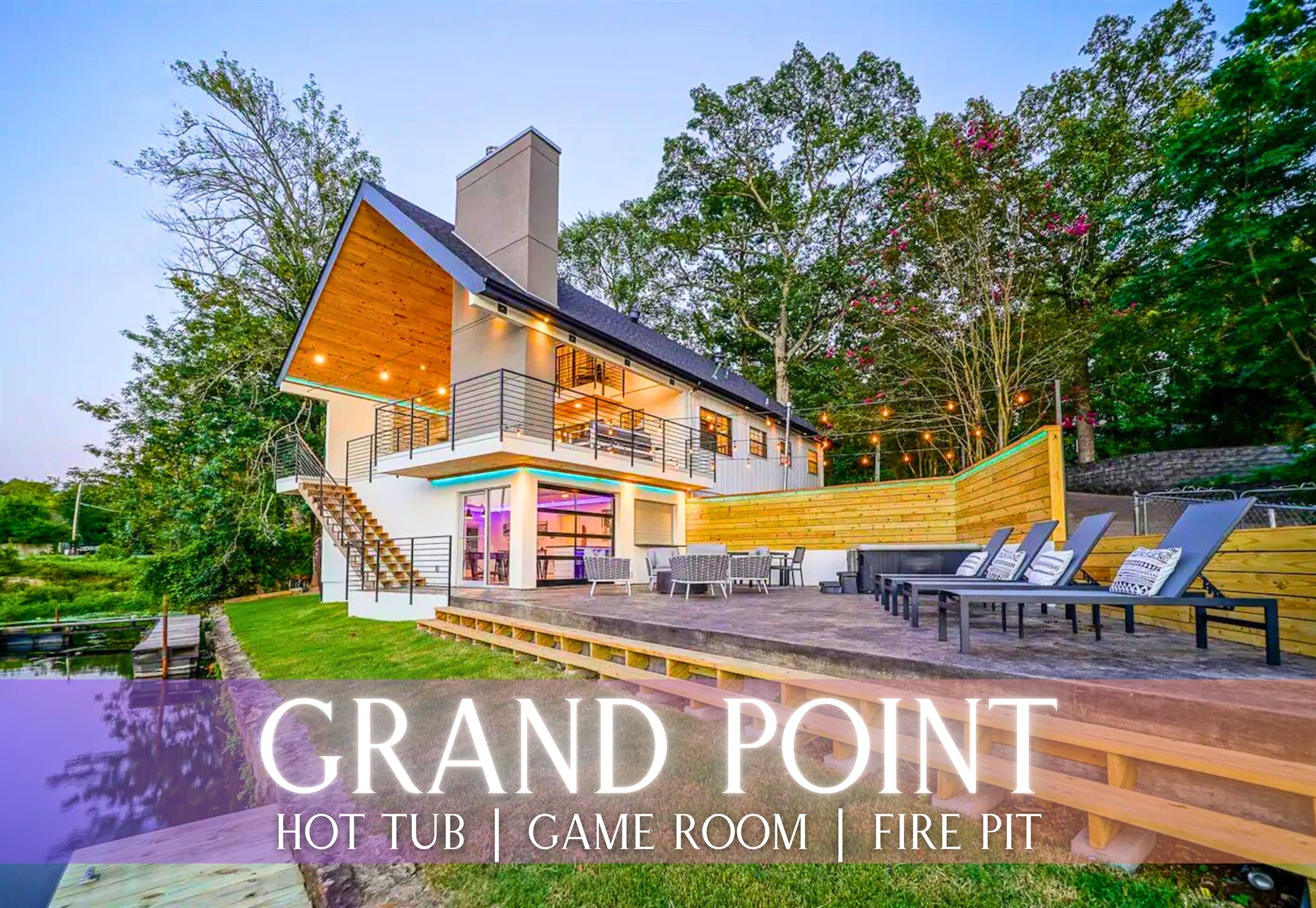 Luxe Lake Views | Sleeps 16 | Hot Tub | Game Room
