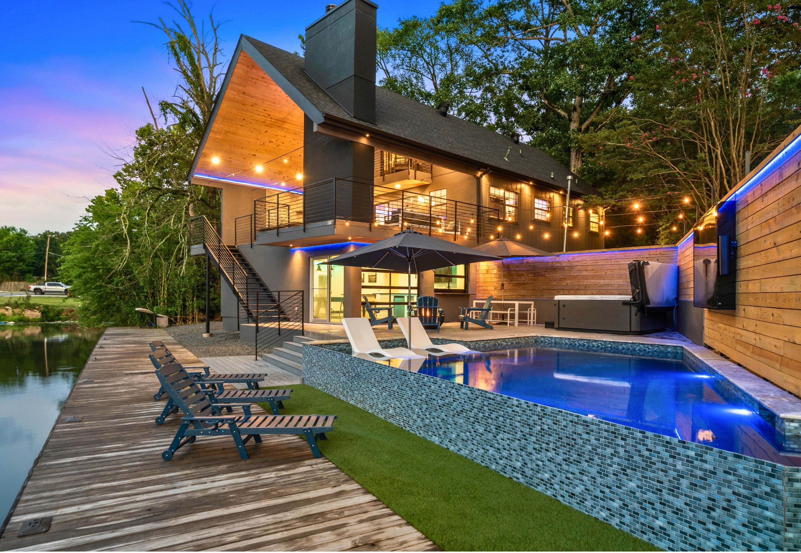 From the pool to the spacious deck and beautifully landscaped yard, every outdoor space has been designed for relaxing, entertaining, and making the most of your time together.