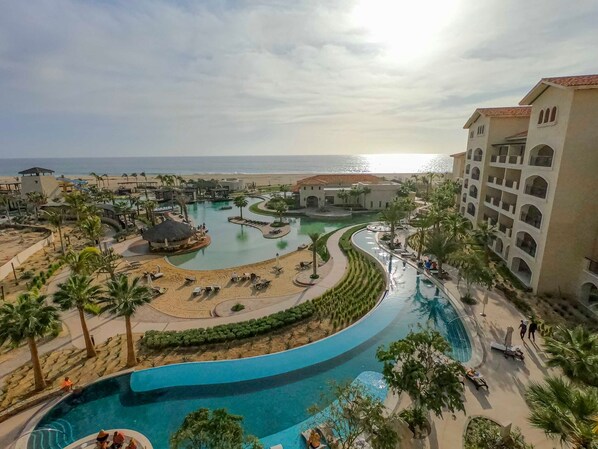 Outdoor pool, an infinity pool - Ocean View Penthouse in Private Golf Community (Cabo San Lucas)