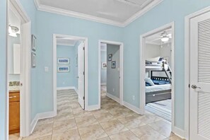 4 bedrooms, iron/ironing board, travel cot, free WiFi