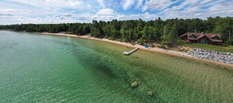 Waterfront Cheboygan Home w/ Fire Pit