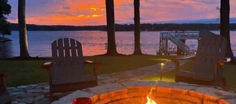 Wake N Lake by Carolina Getaway- Lakefront w/ Dock, Hot Tub, Views, & Large Yard